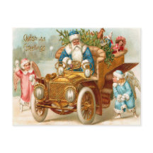 Vintage-Wasserfarbe-Weihnachtsgrüße des heiligen N