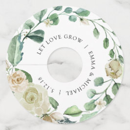 Vintage Wasserfarbe Weißcreme