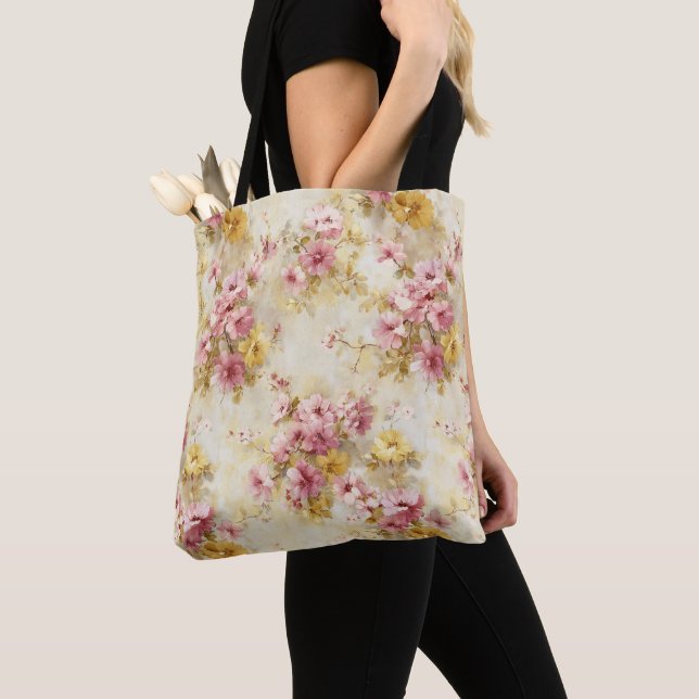 Vintage-Wasserfarben-Blumenmuster (Von Nahem)