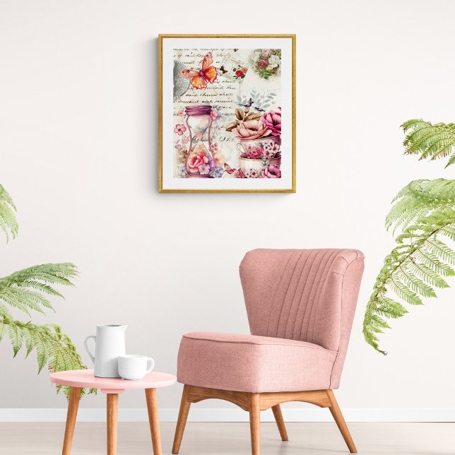 Vintage-Wasserfarben-Collage Poster (Von Creator hochgeladen)