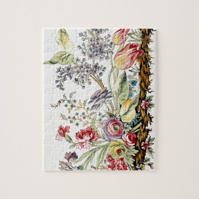 Vintage Wasserfarben Puzzle (Vertikal)