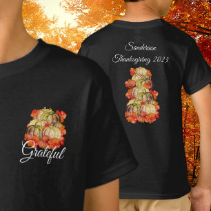 Vintage Wasserfarbenkürbis Herbst Orange T-Shirt