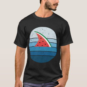 Vintage Wassermelone Fruchthaie Finnischer Sommer T-Shirt