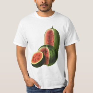 Vintage Wassermelonen Große Runde, Bio Lebensmitte T-Shirt