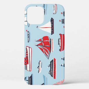 Vintage Wassertransport-Doodle-Muster Case-Mate iPhone Hülle