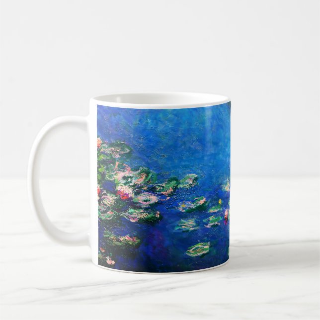 Vintage Water Lilies by Claude Monet Kaffeetasse (Links)