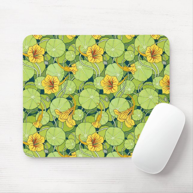 Vintage Waterlilies Mousepad (Mit Mouse)
