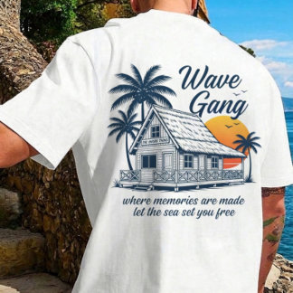 Vintage Wave Gang Cabin Beach Tee | Erinnerungen S