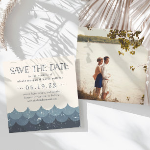 Vintage Waves Seeufer Save the Date Einladung
