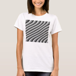 Vintage Wavy Lines Ladys T Shirt