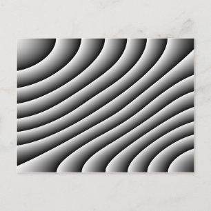 Vintage Wavy Lines Postcard Postkarte