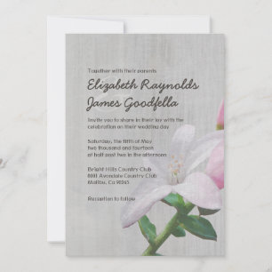 Vintage Waxblume Hochzeitseinladungen Einladung