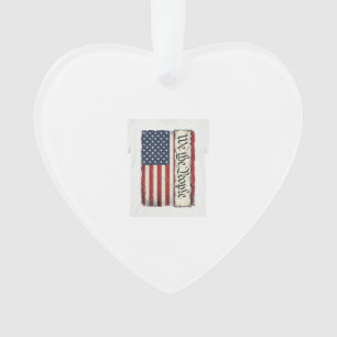 Vintage We the People Flag Patriotes Shirt Design_ Ornament