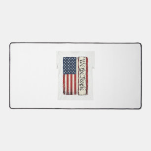 Vintage We the People Flag Patriotes Shirt Design_ Schreibtischunterlage