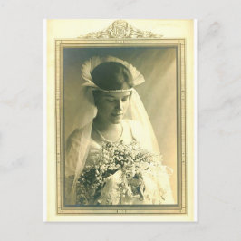 Vintage Wedding A Bride Postkarte
