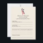 Vintage Wedding Ad Lib Cards Advice 1920er Jahre T Hinweiskarte<br><div class="desc">Suchen Sie eine lustige Alternative zu Ihrem Hochzeitsgast? Geben Sie Ihren Gästen diese Hochzeitskrüge, damit sie sie ausfüllen können! Ratschläge für die Neugeborenen... .Denken Sie immer daran... Vergessen Sie nie ... das Geheimnis für eine lange und glückliche Ehe ist ... Erwarten Sie ein paar tief greifende, aufrichtige und unglaublich witzig...</div>