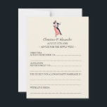 Vintage Wedding Ad Lib Cards Advice 1920er Jahre T Hinweiskarte<br><div class="desc">Suchen Sie eine lustige Alternative zu Ihrem Hochzeitsgast? Geben Sie Ihren Gästen diese Hochzeitskrüge, damit sie sie ausfüllen können! Ratschläge für die Neugeborenen... .Denken Sie immer daran... Vergessen Sie nie ... das Geheimnis für eine lange und glückliche Ehe ist ... Erwarten Sie ein paar tief greifende, aufrichtige und unglaublich witzig...</div>