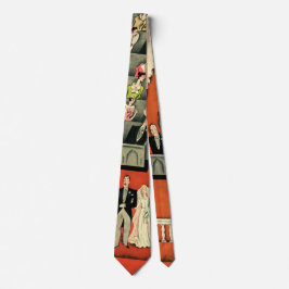 Vintage Wedding, Art Deco Bridge und Groom neu ver Krawatte