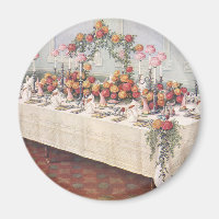 Vintage Wedding Bankett Tisch