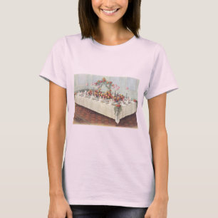Vintage Wedding Bankett Tisch T-Shirt