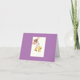 Vintage Wedding Bells Dankeskarte