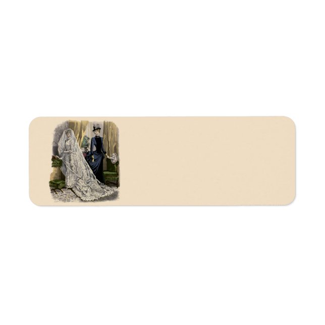 Vintage Wedding Bridal Portrait, Viktorianisch Bri (Vorne)