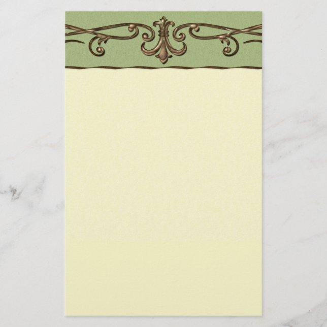 Vintage Wedding Briefpapier (Vorderseite)
