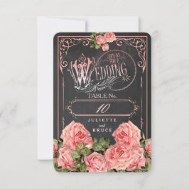 Vintage Wedding Chalkboard - Platzkarte