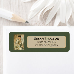 Vintage Wedding Day Bridge in Veil Rücksendeadress