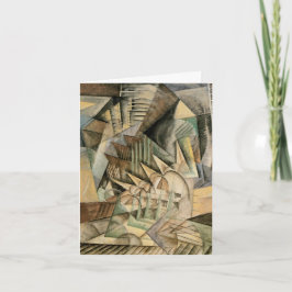 Vintage Wedding, Earth Tones Colors, Cubism Art Dankeskarte