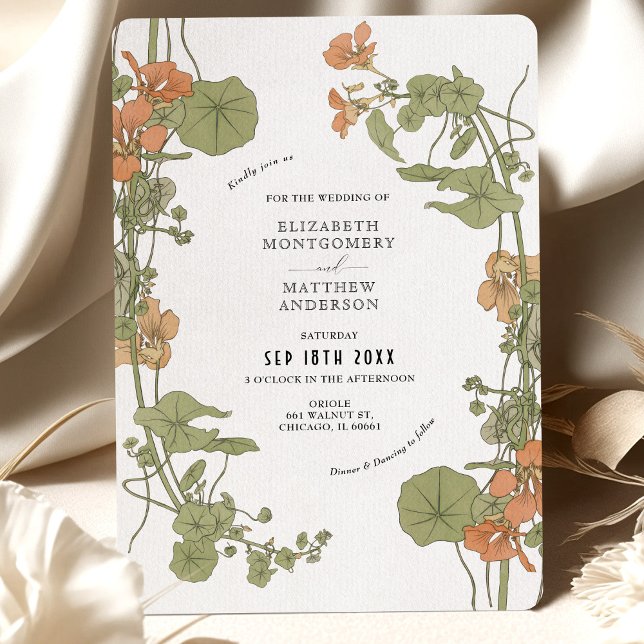 Vintage Wedding Einladung Art Nouveau by Foord (Von Creator hochgeladen)