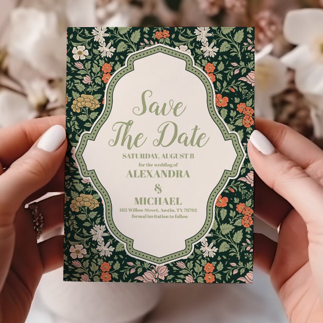 Vintage Wedding Einladung William Morris (Von Creator hochgeladen)