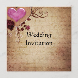Vintage Wedding Einladungskarte Einladung