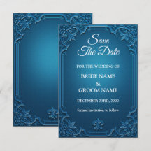 Vintage Wedding Geometric Aquamarin Türkis Elegant