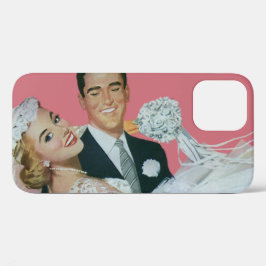 Vintage Wedding, Groom Carry Bridge, Newlyweds Case-Mate iPhone Hülle