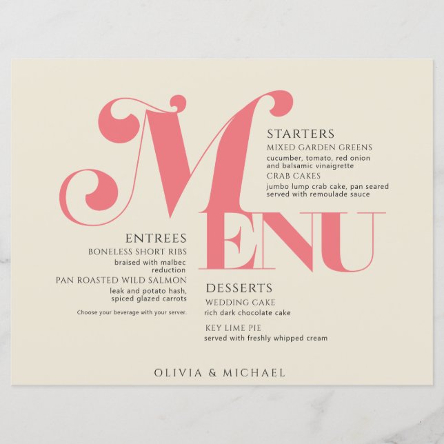 Vintage Wedding Lmon Pink Creme (Vorderseite)