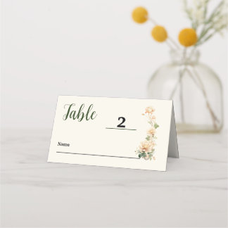 Vintage Wedding Lotus Blume Platzkarte