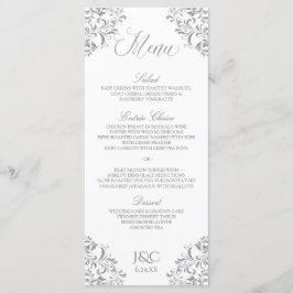 Vintage Wedding Menu | Nadine (grau) Menükarte