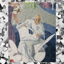 Vintage Wedding, Mid Century Modern Art Deco Puzzle