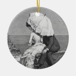 Vintage Wedding, Neuauflage am Strand Keramikornament