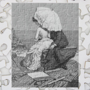 Vintage Wedding, Neuauflage am Strand Puzzle