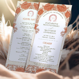 Vintage Wedding Programm Jugendstil von Mucha