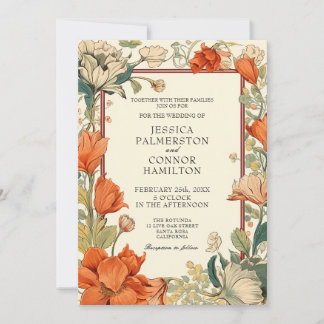 Vintage Wedding Retro Einladung