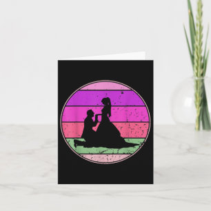 Vintage Wedding Retro Wedding Bride Groom Cuet Eve Karte