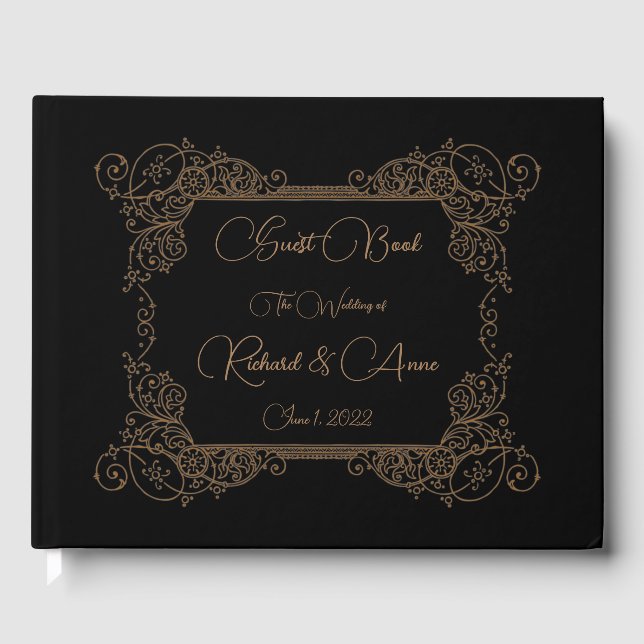 Vintage Wedding Romantic Steampunk Mairytale Gästebuch (Vorderseite)
