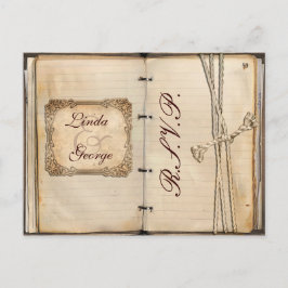 Vintage Wedding Rsvp Karte