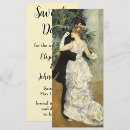 Vintage Wedding Save the Date, City Dance, Renoir Date
