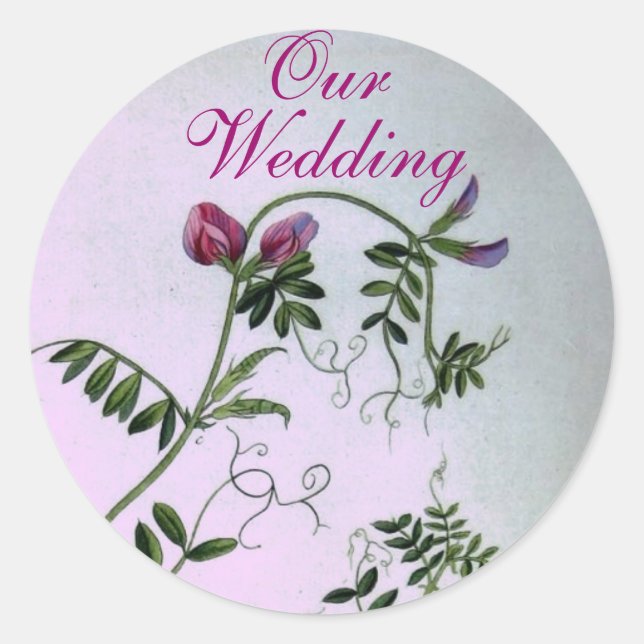 Vintage Wedding Sticker (Vorderseite)