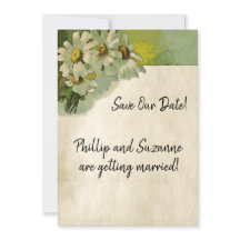 Vintage Wedding Theme Painted Daisies Floral