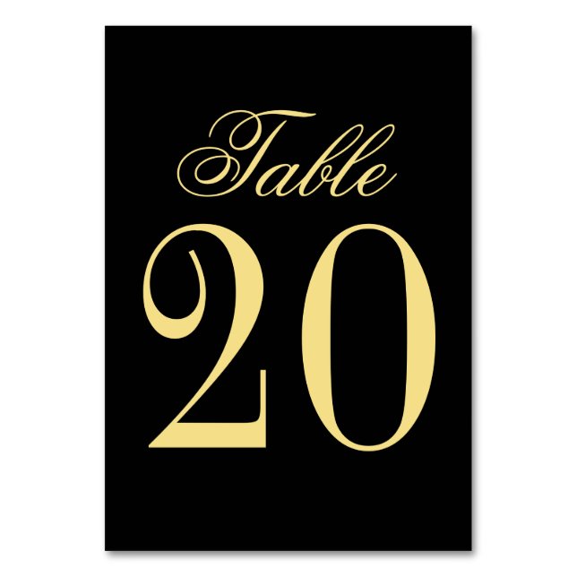 Vintage Wedding Tischnummer (Vorderseite)